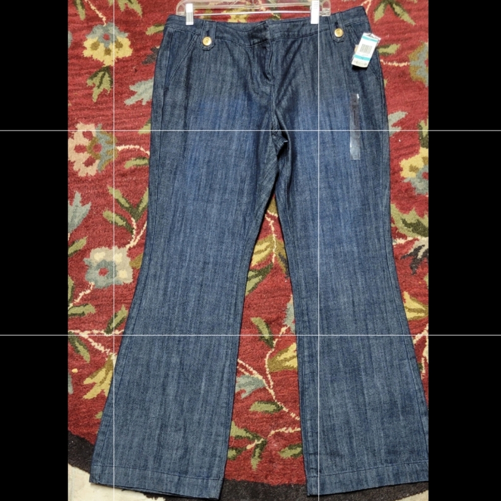 INC. Denim wide leg pants - Picture 1 of 6